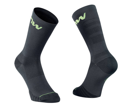 Socks Northwave Extreme Pro black-yellow fluo-L, Size: L (44/47)