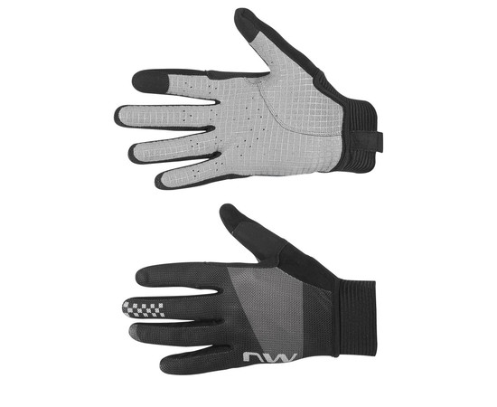Gloves Northwave Air LF Long grey-black-S, Size: S