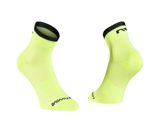 Socks Northwave Origin yellow fluo-black-M, Izmērs: M (40/43)