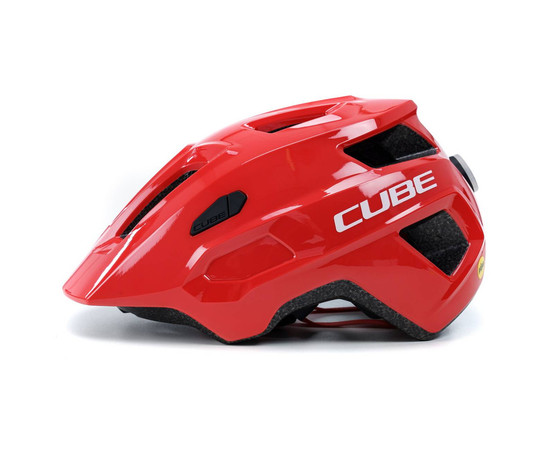Helmet Cube LINOK glossy red-S (49-55), Size: S (49-55)