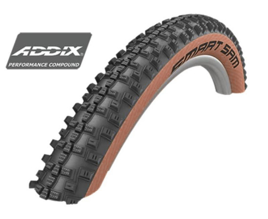 Tire 29" Schwalbe Smart Sam HS 476, Perf Wired 57-622 Addix Bronze-Skin