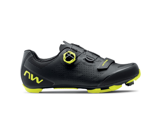 Shoes Northwave Razer 2 MTB XC black-yellow fluo-41, Izmērs: 41