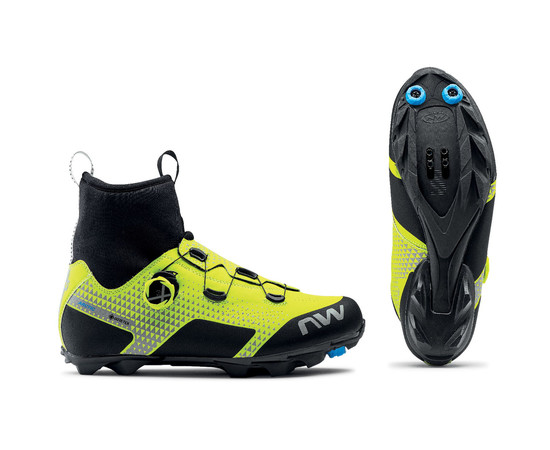 Shoes Northwave Celsius XC Arctic GTX MTB yellow fluo/black-44, Izmērs: 44½