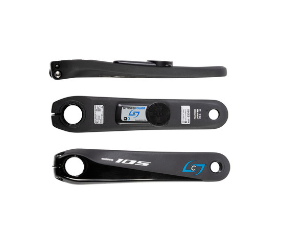 Left crank arm with powermeter Power L Shimano 105 R7000 black (1R7L)-172.5MM, Size: 172.5MM