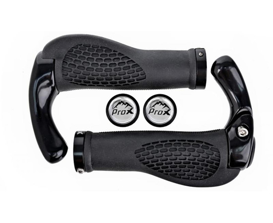 Grips ProX GP-40B 135mm Ergo + Bar-Ends Lock-on black