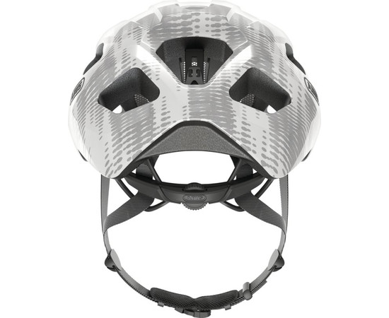 Helmet Abus Macator white silver-M, Size: M (52-58)