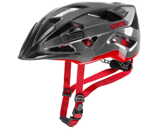 Helmet Uvex Active anthracite red-52-57, Size: 52-57