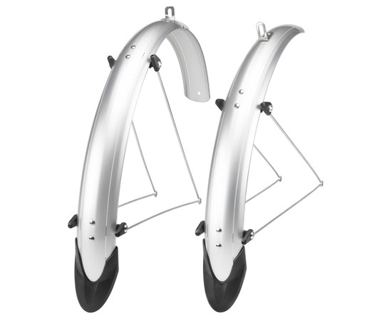 Mudguards set Orion OR 20"x53mm nylon silver