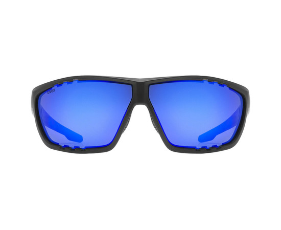 Cycling sunglasses Uvex sportstyle 706 black matt / mirror blue
