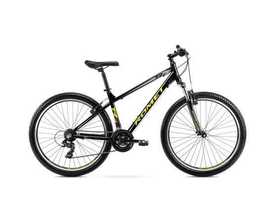 Bicycle Romet Rambler R7.0 LTD 27.5" 2022 black-yellow-17" / M