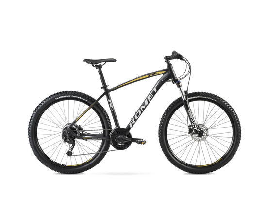 Bicycle Romet Rambler R7.3 27.5" 2022 black-gold-18" / L