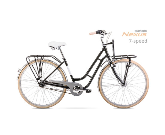 Bicycle Romet Luiza Lux 28" Alu 2022 black-21" / XL