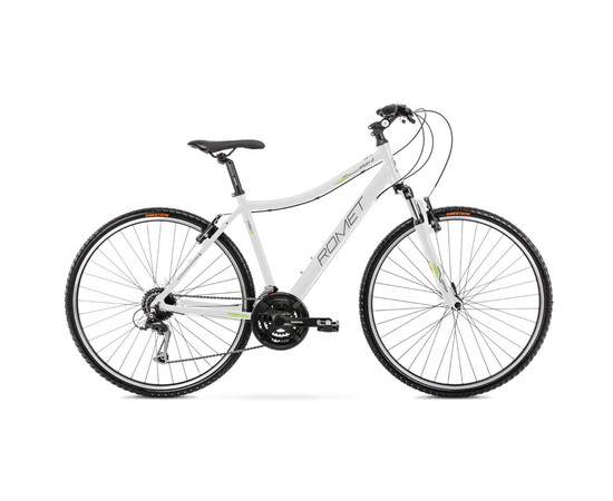 Bicycle Romet Orkan 2 D 28" 2022 white-green-19" / L