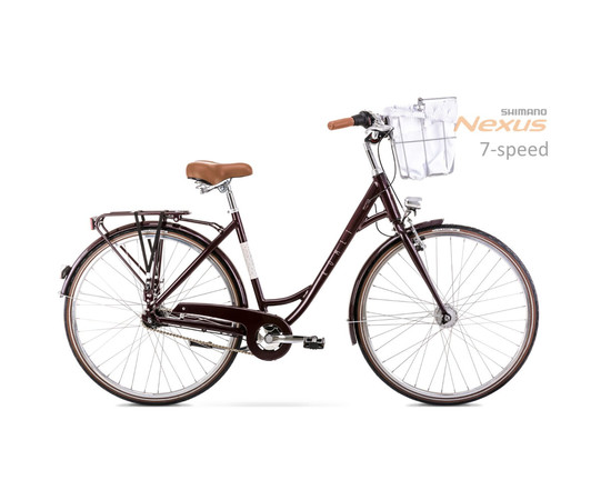 Bicycle Romet Pop Art Lux 28" Alu 2022 bordo mat-20" / L