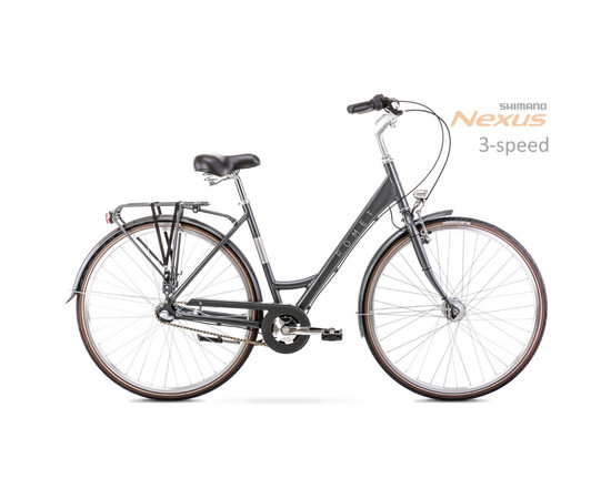 Bicycle Romet Sonata Classic 28" Alu 2022 graphite-18" / M