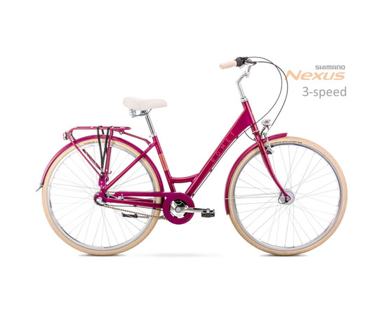 Bicycle Romet Sonata Classic 28" Alu 2022 pink-20" / L