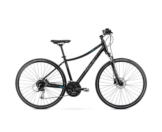 Bicycle Romet Orkan 5 D 28" 2022 black-turquoise-20" / L
