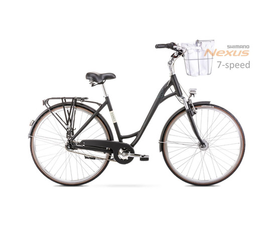 Bicycle Romet Art Deco Lux 28" Alu 2022 black-20" / L