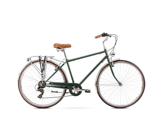 Bicycle Romet Vintage Eco M 28" Alu 2022 dark green-20" / L