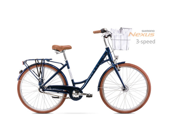 Bicycle Romet Pop Art Classic 28" Alu 2022 blue mat-18" / M