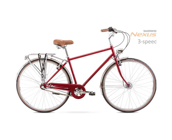 Bicycle Romet Vintage Classic M 28" Alu 2022 red-20" / L