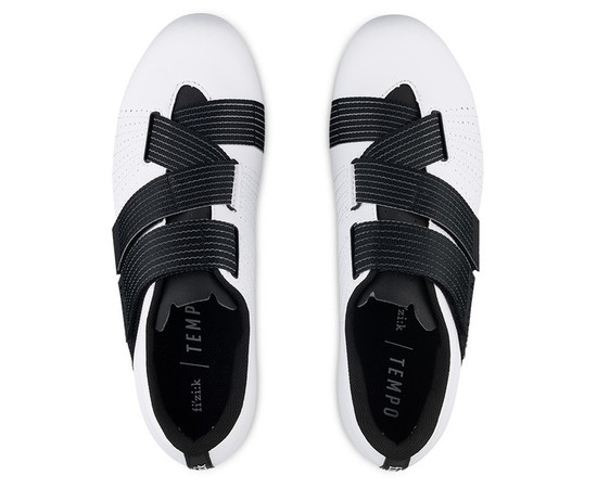 Cycling shoes FIZIK Tempo Powerstrap R5 white-black-42, Size: 42