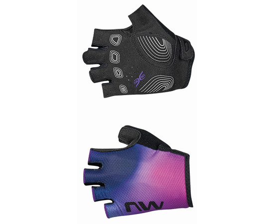 Gloves Northwave Active WMN Short black-iridescent-XS, Size: XS