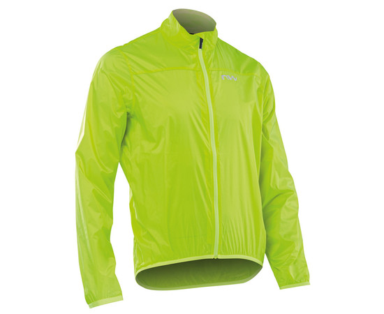 Jacket Northwave Breeze 3 Water Repel L/S yellow fluo-L, Dydis: L
