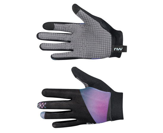 Gloves Northwave Air LF WMN Full black-iridescent-S, Dydis: S