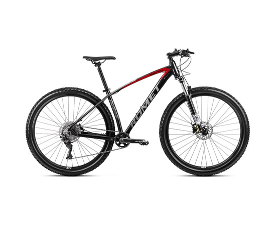 Bicycle Romet Mustang M4 LTD 29" 2023 black-red-21" / XL