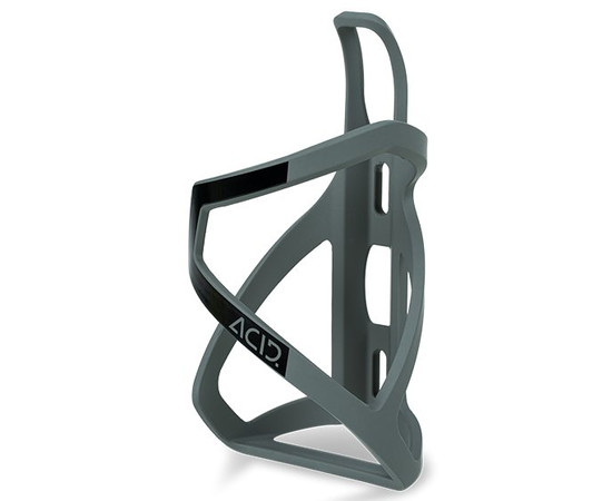 Bottle cage Cube HPP Left-Hand Sidecage matt grey'n'glossy black