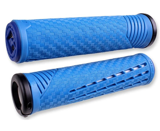 Grips ODI CF v2.1 Lock-On 135mm Blue/White