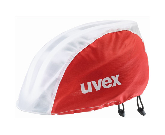 Uvex rain cap Bike red-white-S-M, Size: S-M
