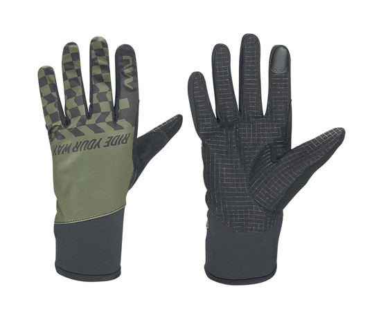 Gloves Northwave Winter Active forest green-black-XL, Suurus: XL
