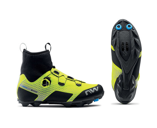 Cycling shoes Northwave Celsius XC Arctic GTX MTB yellow fluo/black-45, Suurus: 45