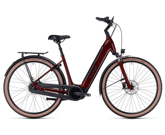 E-bike Cube Supreme Hybrid Pro 625 Easy Entry red'n'black 2023-50 cm / S, Izmērs: 54 cm / M
