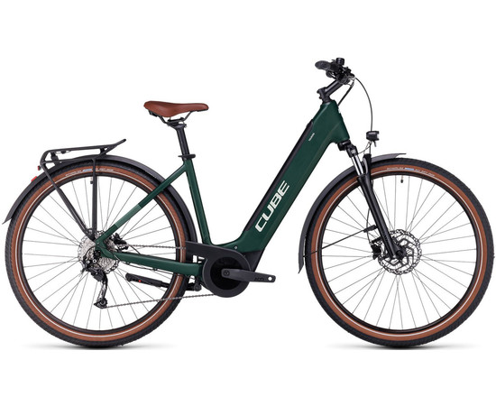E-bike Cube Touring Hybrid ONE 500 Easy Entry darkgreen'n'green 2023-50 cm / S, Izmērs: 50 cm / S