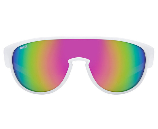 Glasses Uvex sportstyle 515 white matt / mirror pink