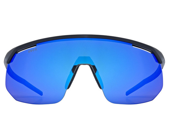 Glasses Uvex pace one black matt / mirror blue