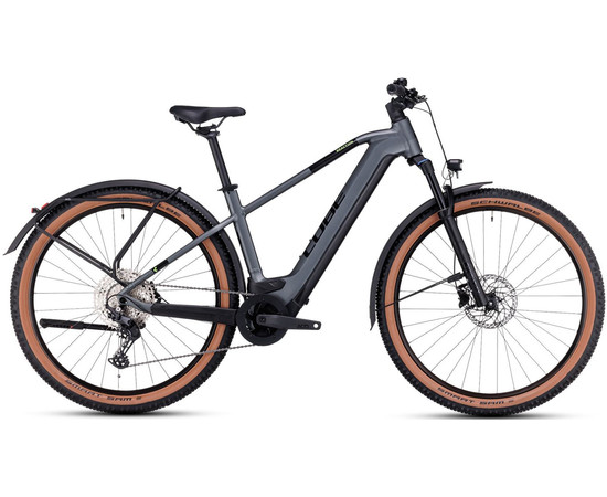 E-bike Cube Reaction Hybrid Pro 750 Allroad 29 flashgrey'n'green 2023-17" / 29 / M, Size: 17" / 29 / M