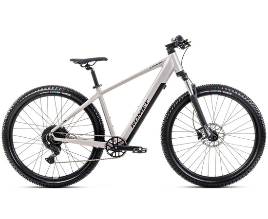 E-bike Romet e-Rambler 2.0 504WH 2024 silver-graphite-18" / M, Size: 18" / M