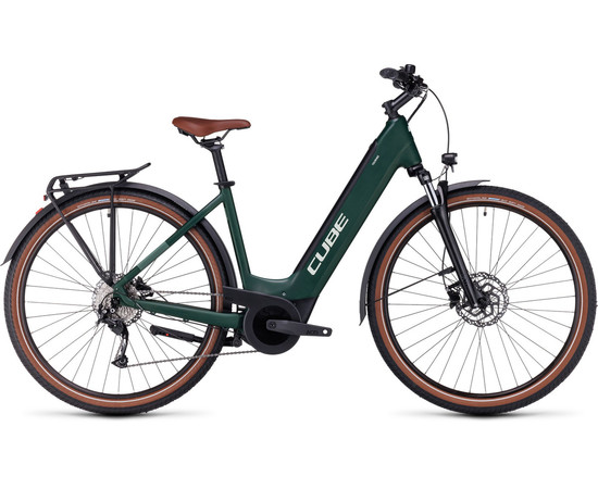 E-bike Cube Touring Hybrid ONE 625 Easy Entry darkgreen'n'green 2024-50 cm / S, Izmērs: 50 cm / S