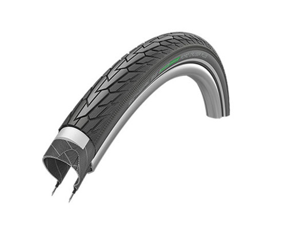 Tire 28" Schwalbe Road Cruiser Plus HS 484, Active Wired 42-622 / 28x1.60 GreenCompound Reflex