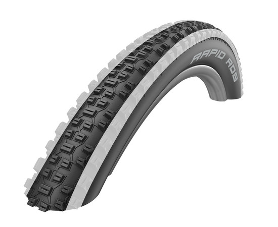 Tire 29" Schwalbe Rapid Rob HS 425, Active Wired 57-622 / 29x2.25 White Stripes