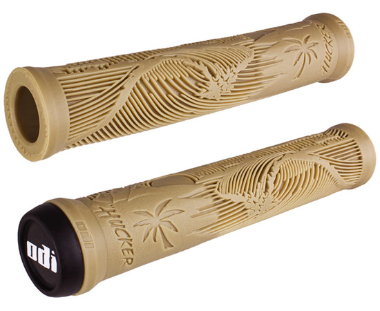 ODI grips Hucker Signature without flange brown, 160mm