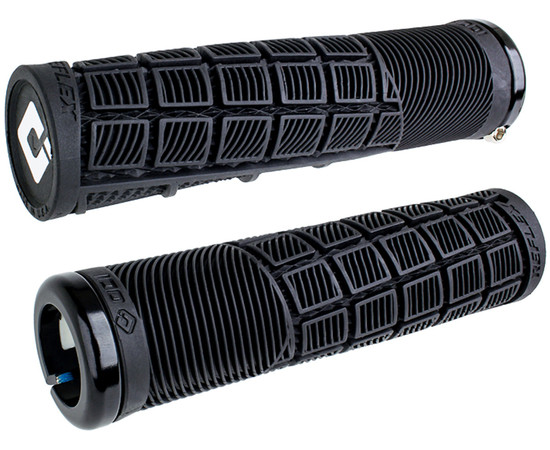 ODI Griffe Reflex v2.1 Lock-On schwarz, 135mm schwarze Klemmringe