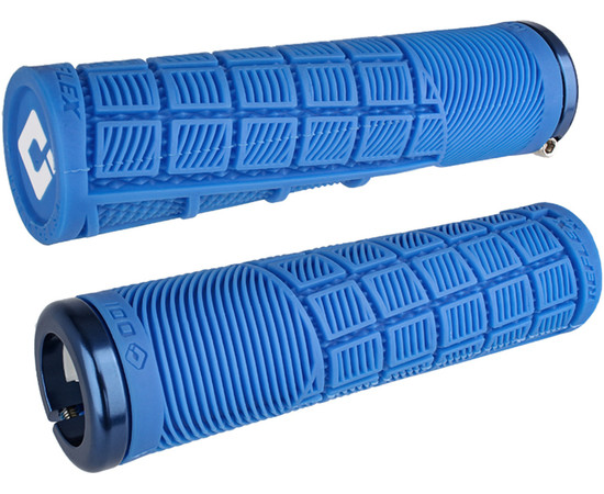 ODI Griffe Reflex XL v2.1 Lock-On blau, 135mm blaue Klemmringe
