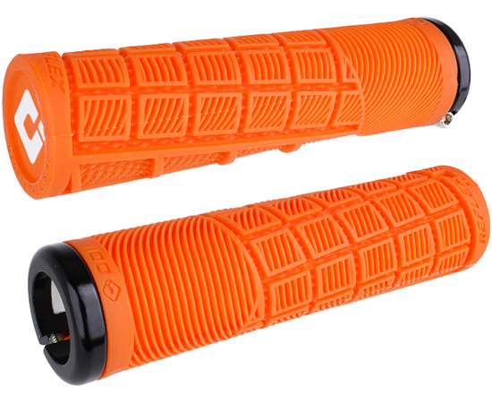 ODI Griffe Reflex XL v2.1 Lock-On orange, 135mm schwarze Klemmringe