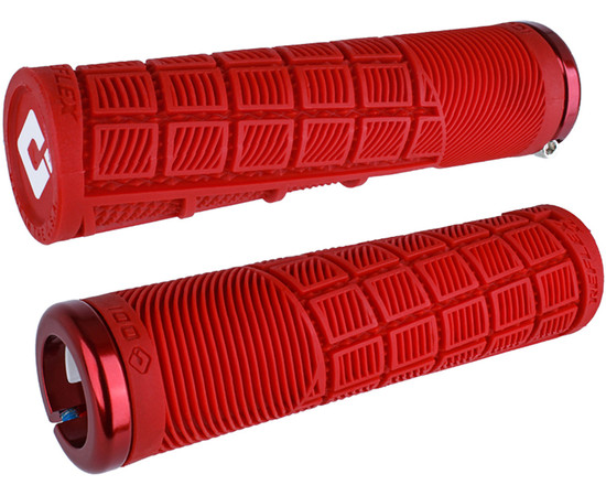 ODI Griffe Reflex XL v2.1 Lock-On rot, 135mm rote Klemmringe
