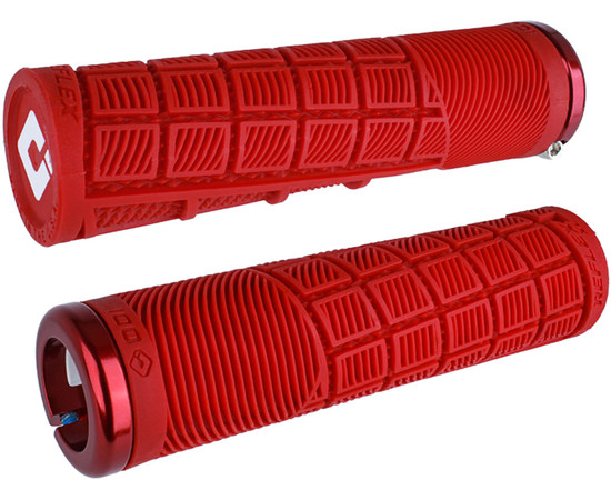 ODI grips Reflex XL v2.1 Lock-On red, 135mm red clamping rings